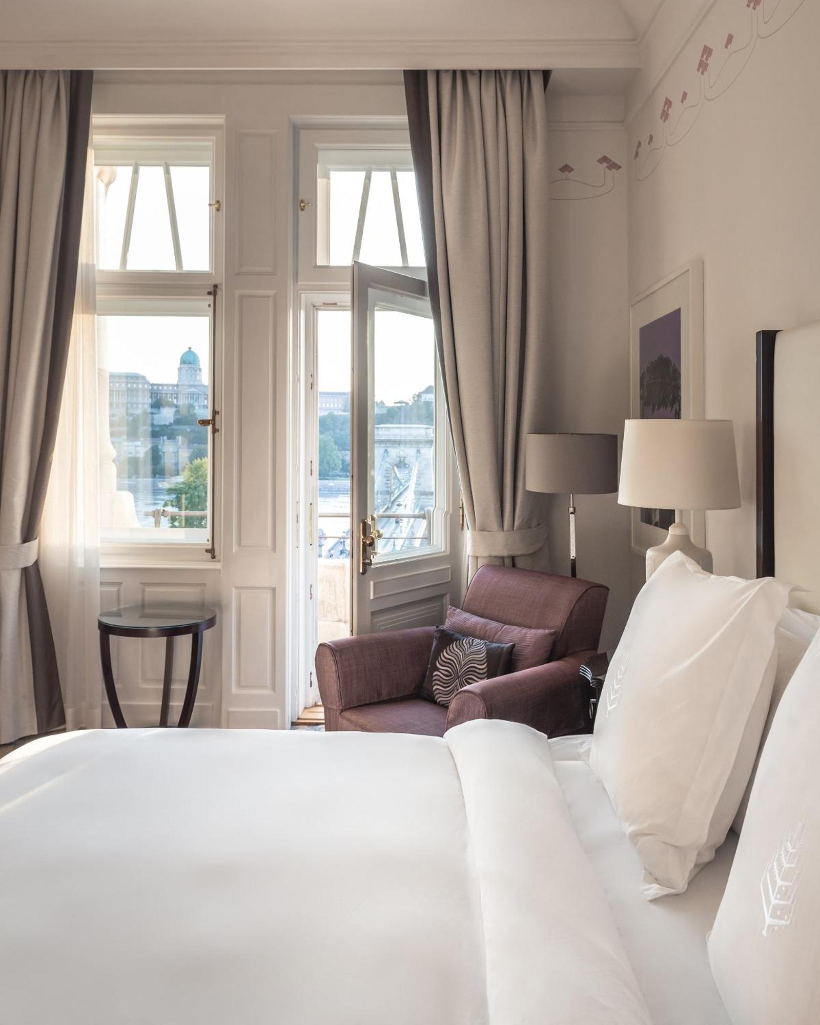 Habitación con vistas al río Danubio y cama extragrande