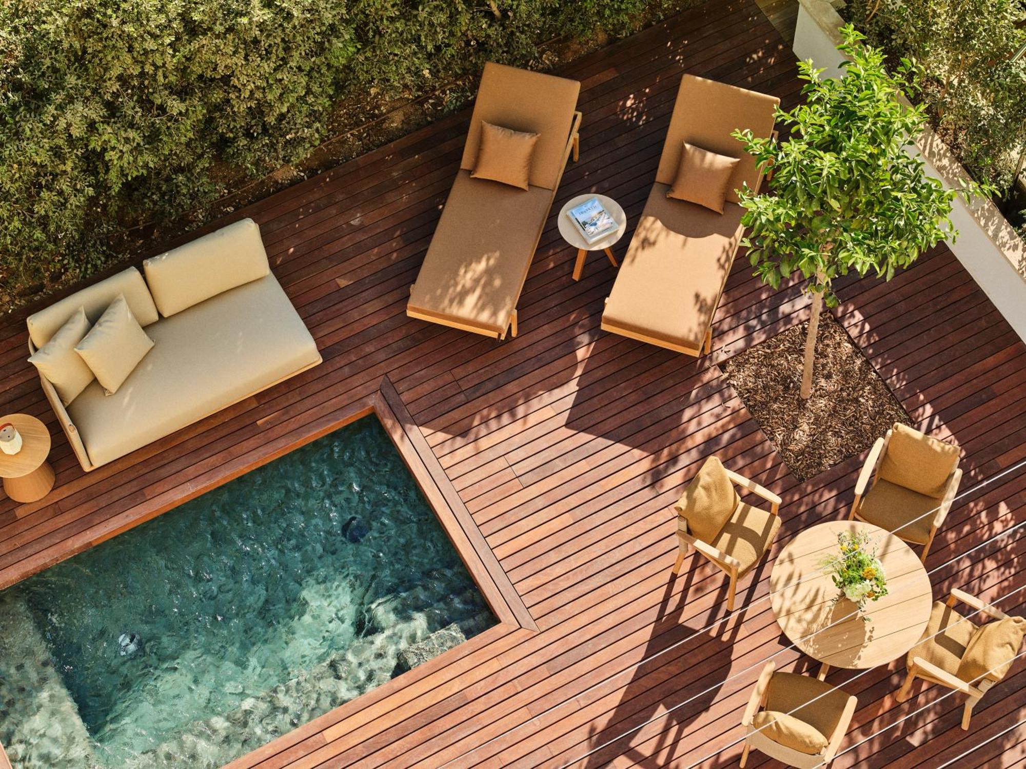 Suite mit Gartenblick und Tauchbecken