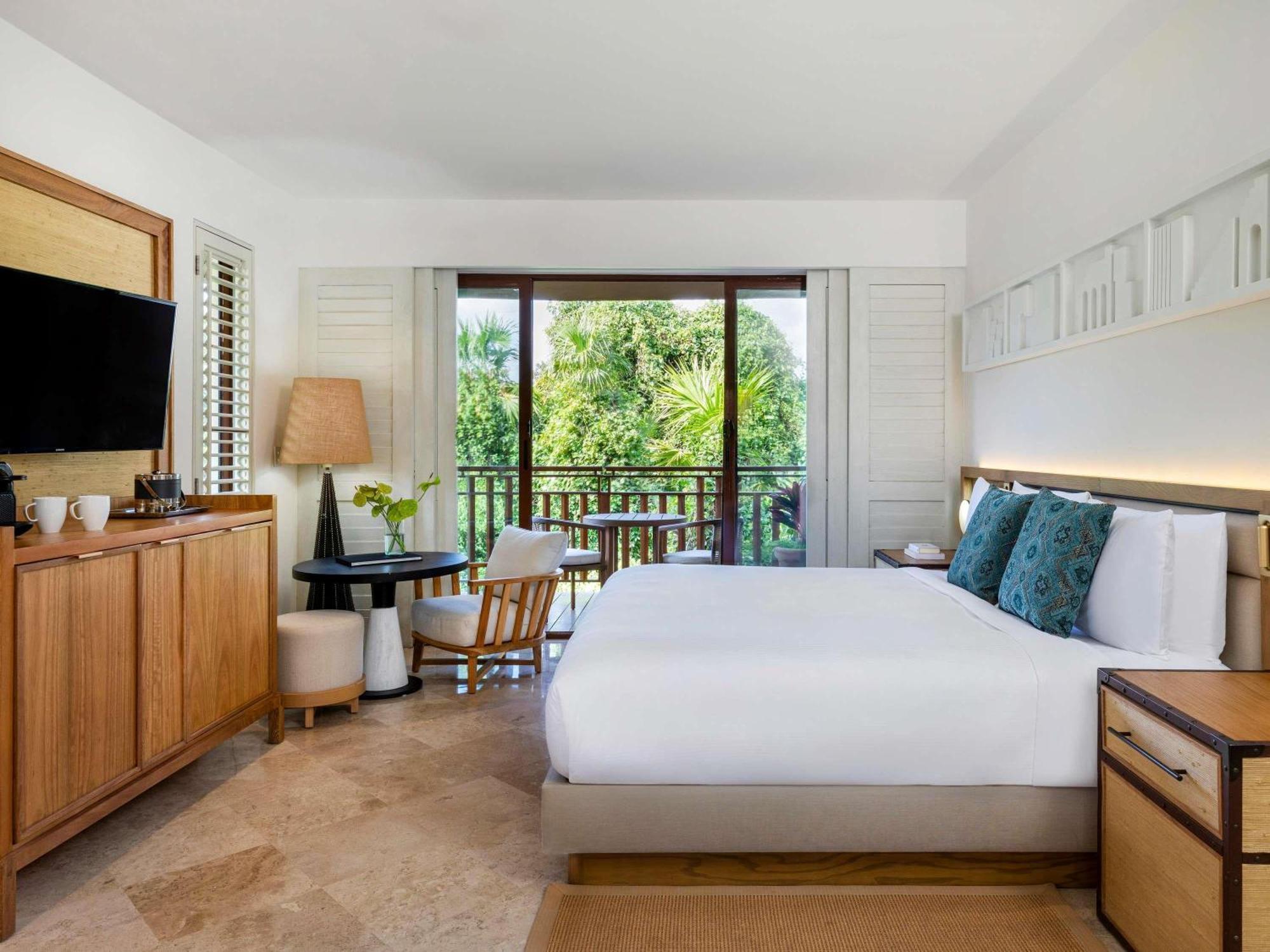Acomodação Casita Deluxe com Cama King-size, Banheira de Imersão e Vista do Jardim