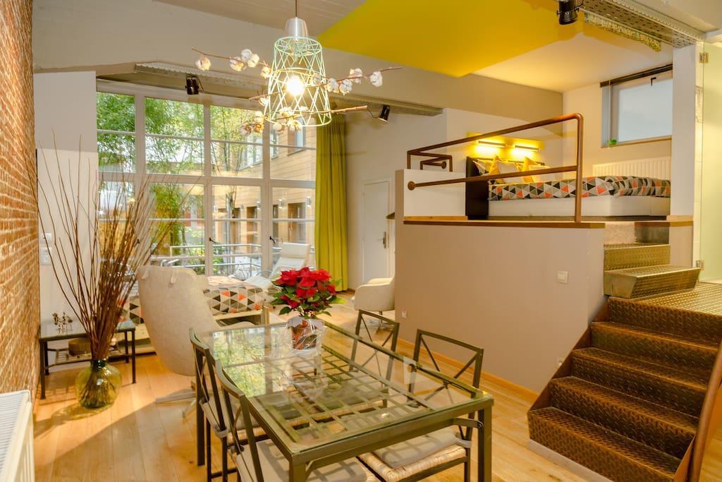 Loft avec Terrasse - Vue sur Jardin