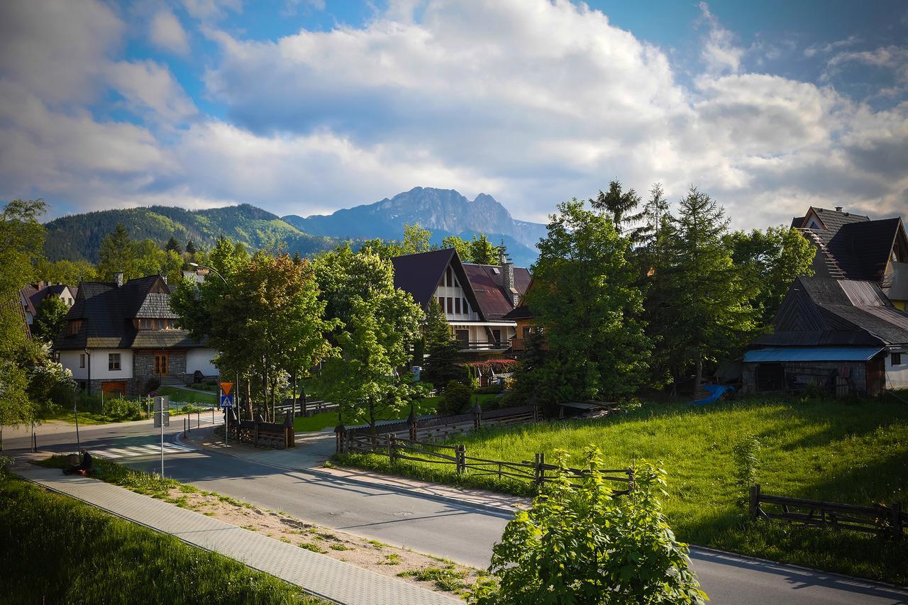 Standard Doppelzimmer mit Doppelbett und Bergblick