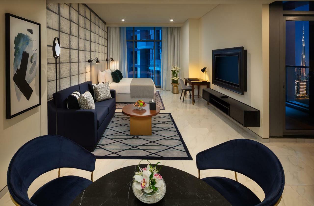 Estudio Executive con vistas parciales al Burj Khalifa y transporte gratuito a la playa y al centro comercial