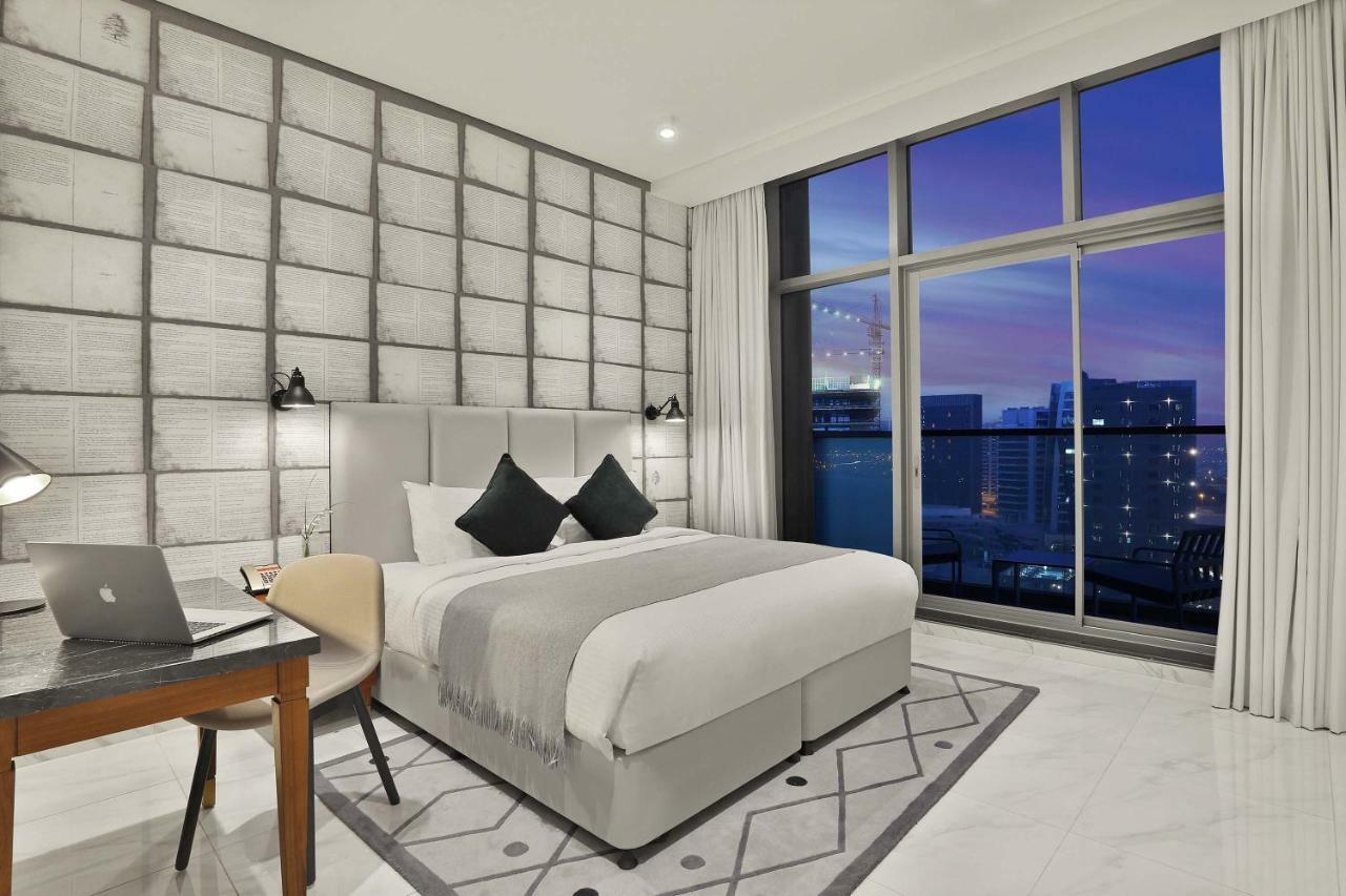 Habitación Executive con 1 cama, vistas parciales al Burj Khalifa y servicio de traslado gratuito a la playa y al centro comercial